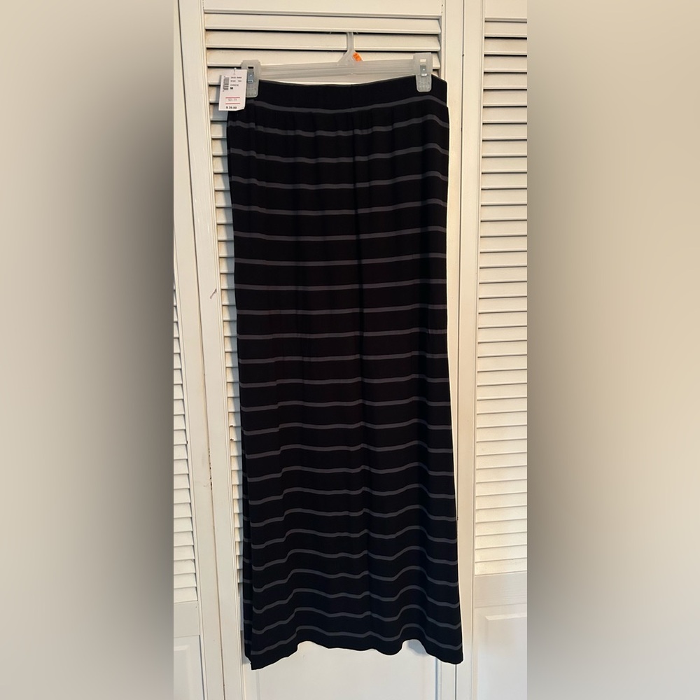Kismet Black and Gray Maxi Skirt
